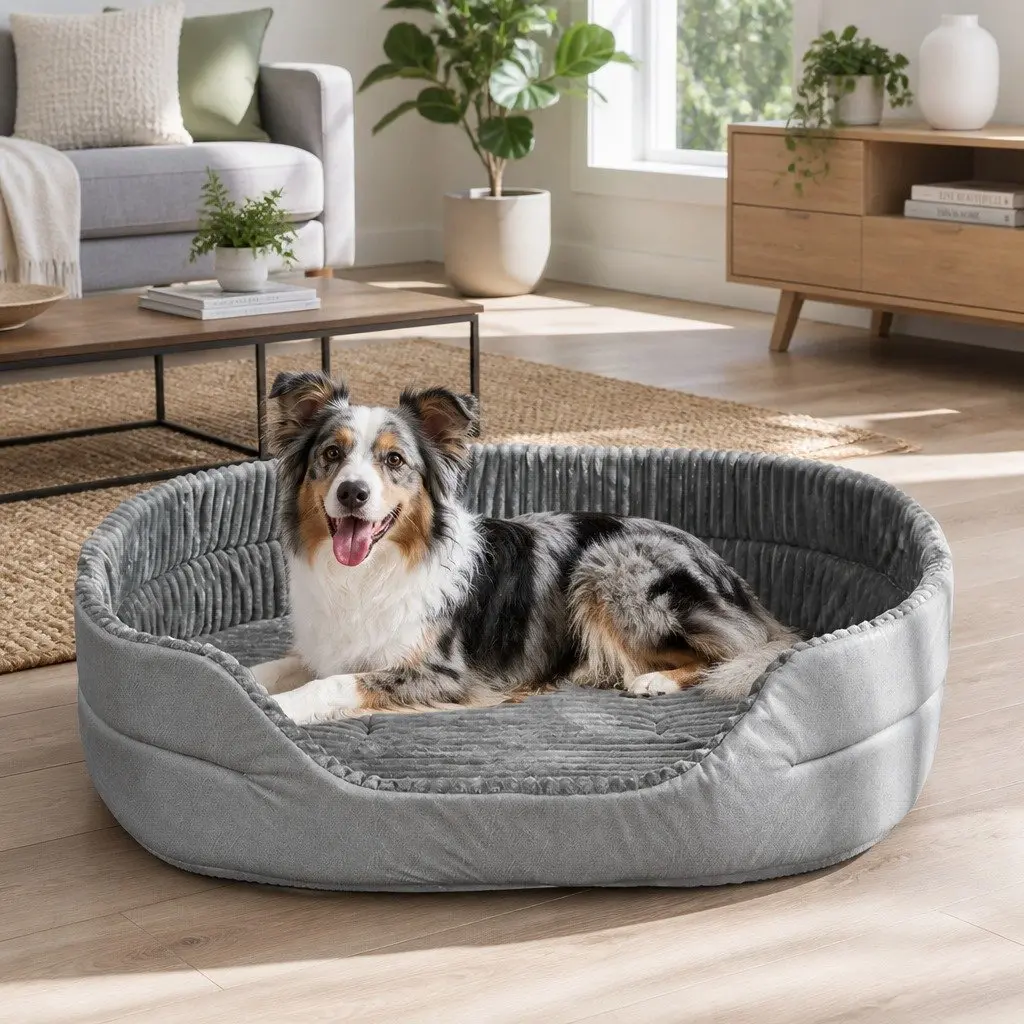 Pet Bed for Dogs Cats Small Medium Large Washable Soft Calming Comfortable Puppy