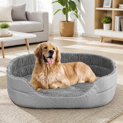 XL Pet Bed Dog Cat Calming Cave Washable Sleeping Mat Extra Large Grey