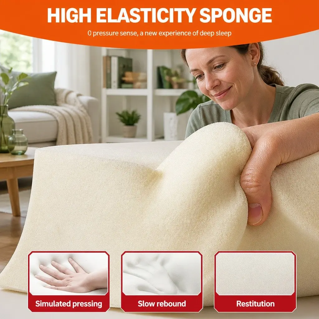 Dog Sofa Bed Thickened Sponge Cushion 60x50x17cm Yellow