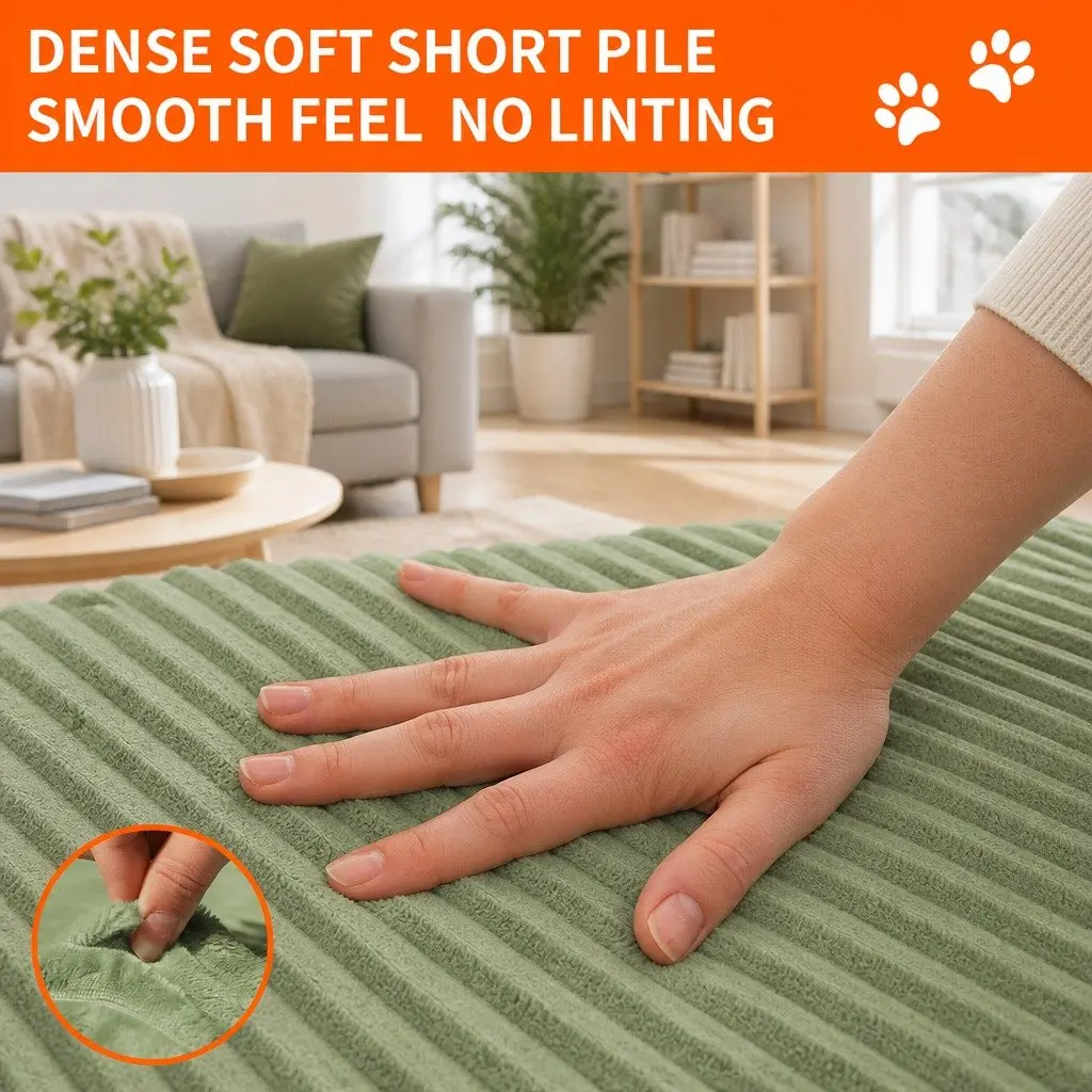 Large Pet Bed 3D Semi-Enclosed High Elasticity Cloud Cotton 75x50cm Avocado Green