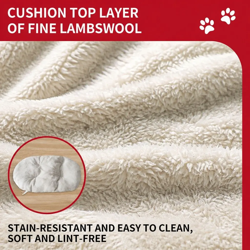 3D Semi-Enclosed Pet Nest Bed Avocado Cushion Cave House Dog Cat