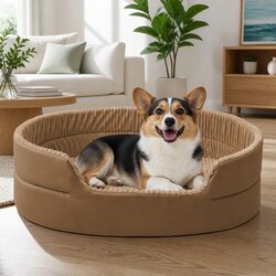 Practical 3D Khaki Pet Nest for Everyday Use