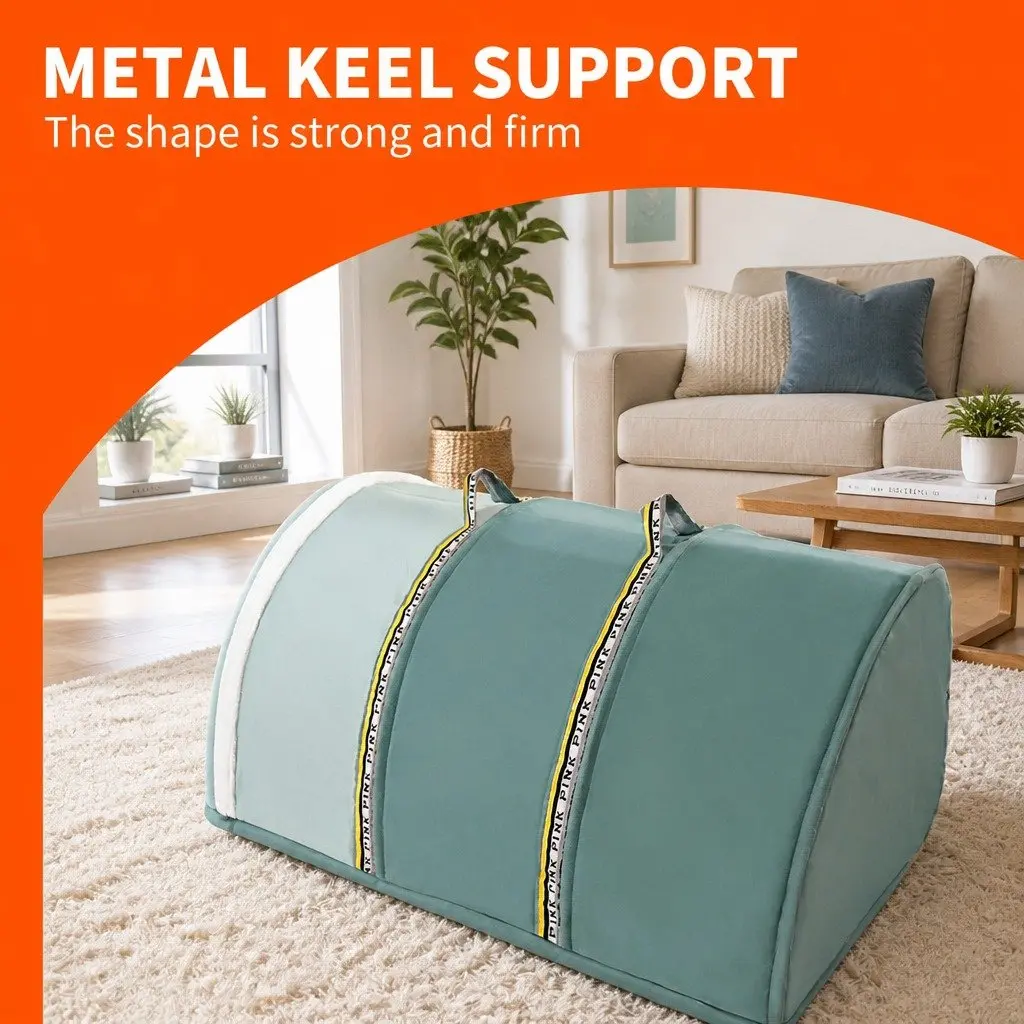 Pet Bed Tent Kennel Portable Washable Soft Green 50x40x36cm