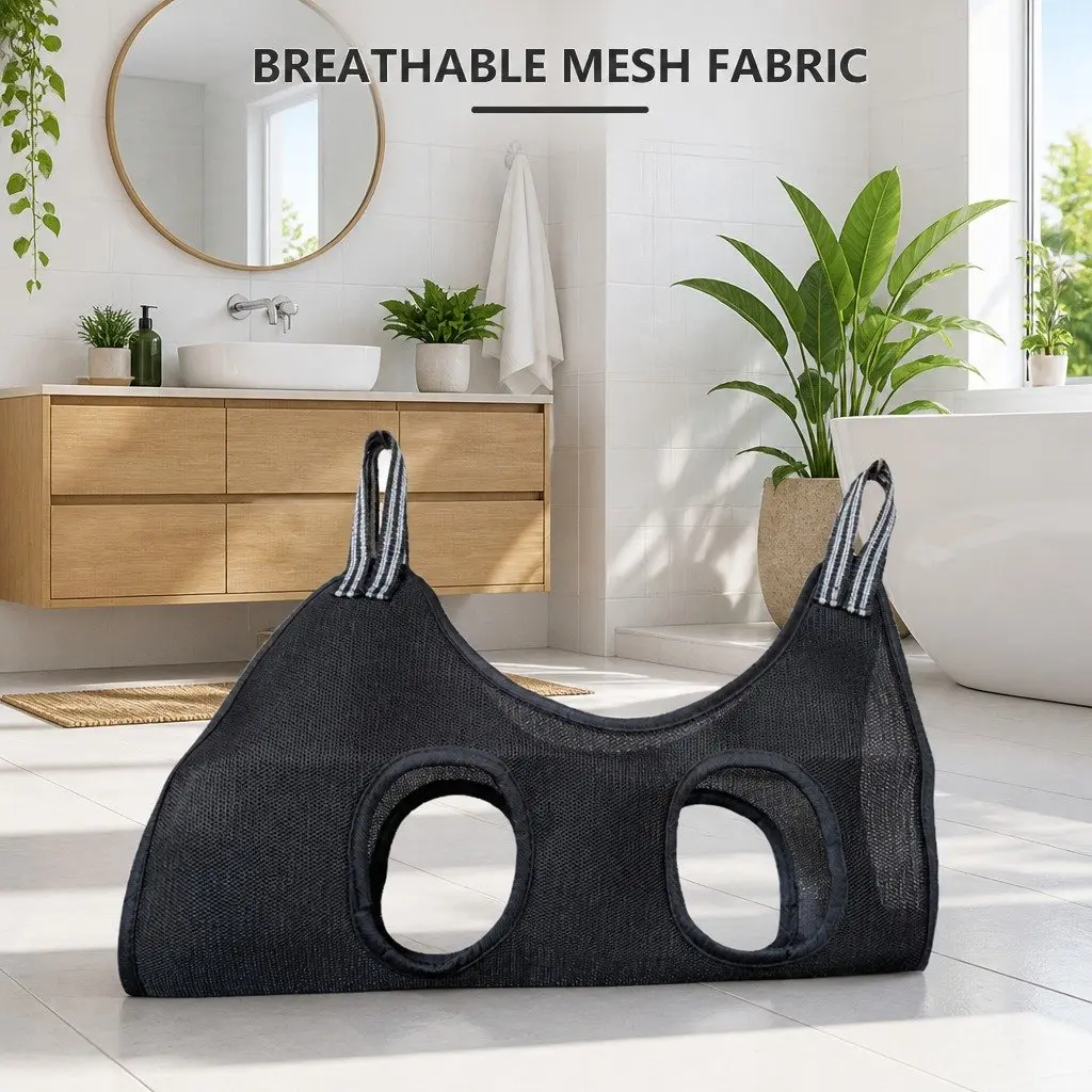 Pet Grooming Hammock Cloth M Size Black