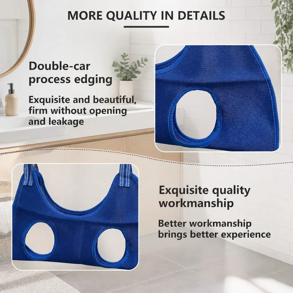 Pet Grooming Hammock Tool Cloth Medium Size Blue