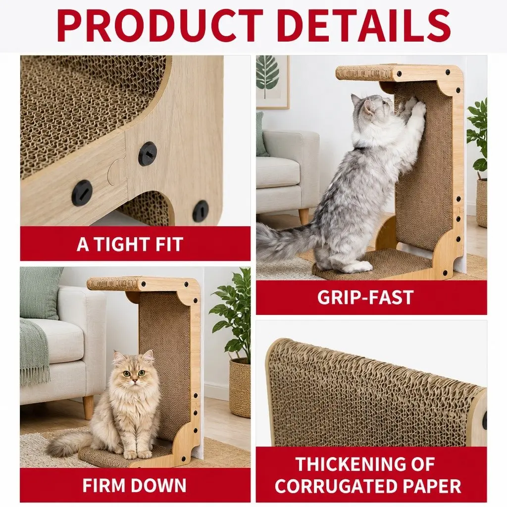 Cat Scratch Board Corrugated Paper Large Vertical Furniture Lounge