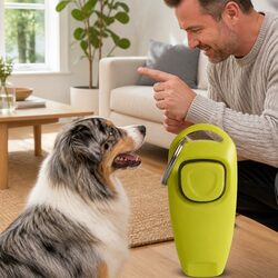 Dog Training Whistle Clicker Combo Pet Obedience Stop Barking Tool Kit