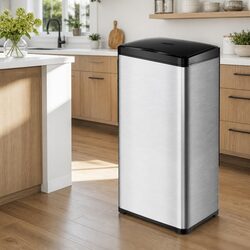 Automatic Motion Sensor Waste Bin 50L Stainless Steel Kitchen Trash Can