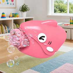 Bubble Gun Shark Machine 15-Hole Automatic Hand-Held Outdoor Toy for Kids