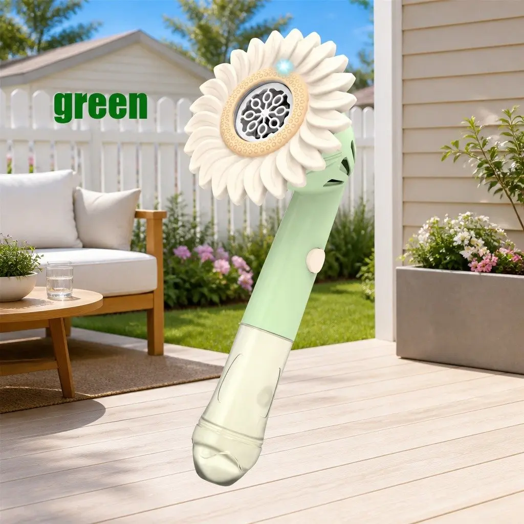 Bubble Toy Handheld Automatic ABS Green 32.8cm X 14.6cm Summer Outdoor Fun