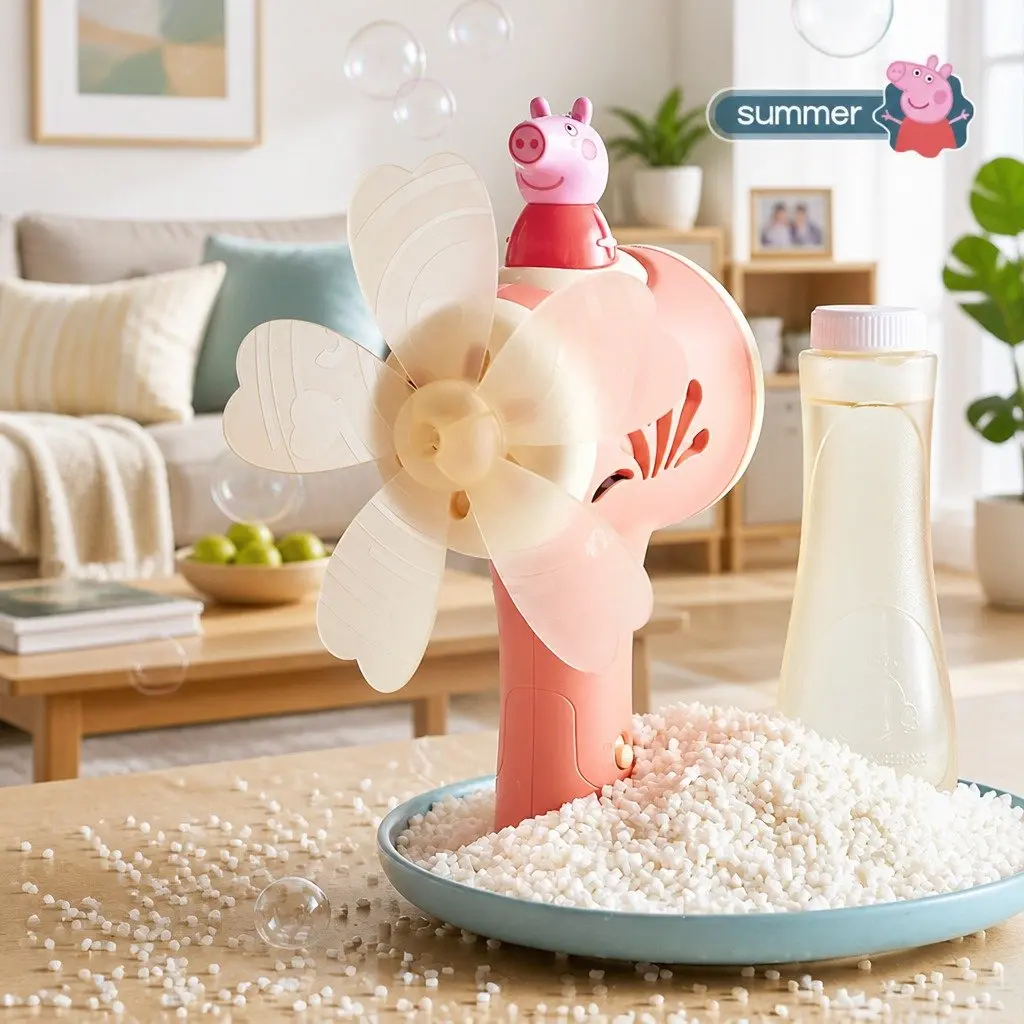Bubble Machine Electric Toy Plastic 14cm x 13cm x 38cm Pink Kids Outdoor Fun