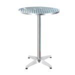 Outdoor Bar Table Adjustable 70/110cm Aluminium Round Indoor Furniture Portable