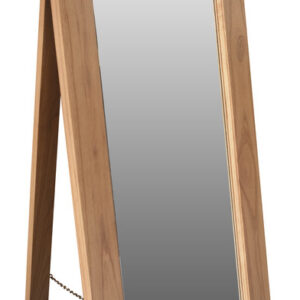 Ascot Solid Mindi Timber Standing Mirror (Natural)