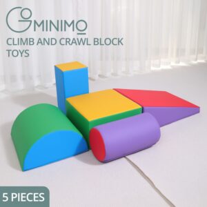 5PCS Soft Foam Blocks Indoor Climbing Playset for Babies and Kids