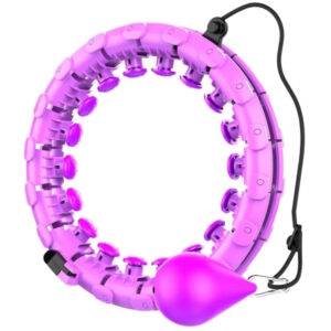 Weighted Hula Hoop with 26 Detachable Knots (Purple) VP-WHH-100-GD