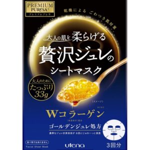 [6-PACK] Utena Premium Presa Golden Jelly Mask 33g x 3 pieces 2 type avilable Collagen