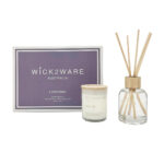 Wick2Ware Australia Lavender Essential Oils Diffuser and Soy Wax Candle Set