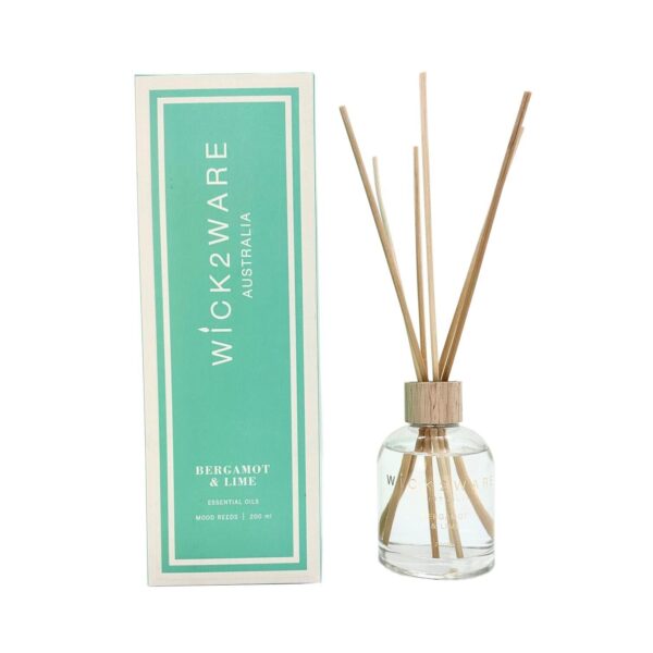 Wick2Ware Australia Bergamot and Lime Fragrance Reed Diffuser 200ml/7.1 fl oz