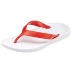 ARCHLINE Orthotic Thongs Arch Support Shoes Footwear Flip Flops Orthopedic - White/Red - EUR 36