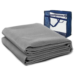 Annex Floor Mat 3x2.5M UV Treated Non Slip Mould Resistant Carry Bag Grey