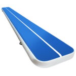 Inflatable Gymnastics Air Track Mat 6Mx1M 20cm Tumbling Blue Home Exercise