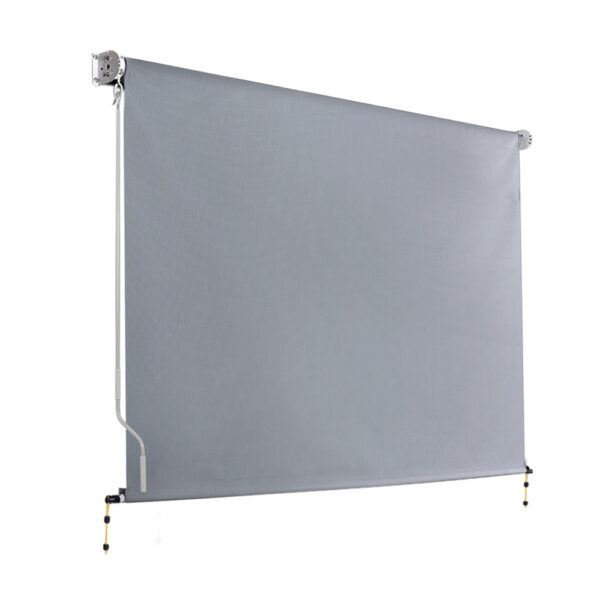 Retractable Outdoor Blind Privacy Screen 3x2.5M UV Resistant Hand Crank Shade