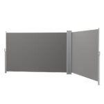 Retractable Side Awning 2x6M UV Tear Resistant Privacy Screen Outdoor Grey