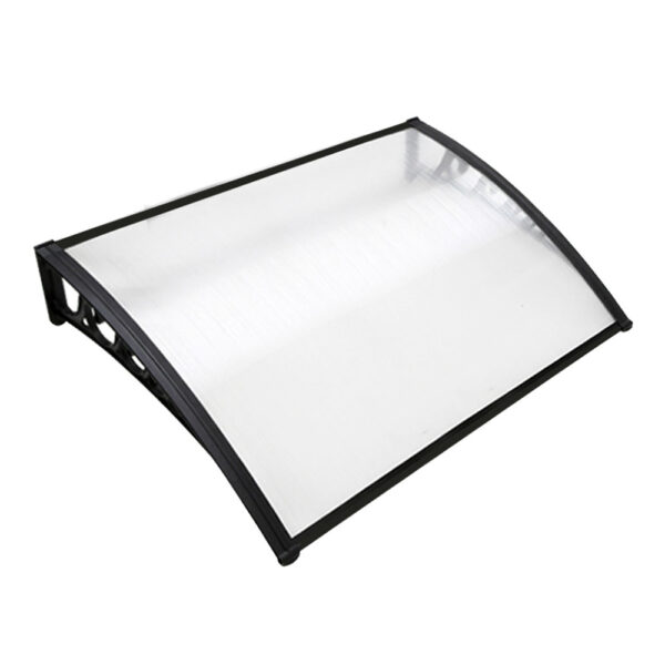 UV Rain Resistant Door Window Awning Canopy 1x1.2M Sun Shield Polycarbonate