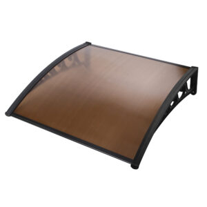 Outdoor Awning Canopy Patio 1mx1.2m UV Rain Resistant DIY Brown Window Door Cover