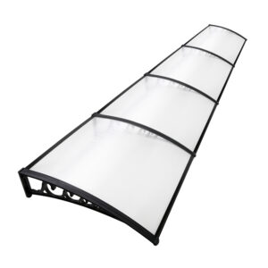 UV Rain Resistant Door Window Awning Canopy Transparent 1x4m DIY Sun Shield