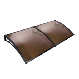 UV Rain Resistant Door Window Awning Canopy Brown 1x2m DIY Sun Shield Patio Cover