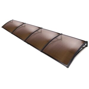 UV Rain Resistant Window Door Awning Canopy Sun Shield 1x4m DIY Patio Cover