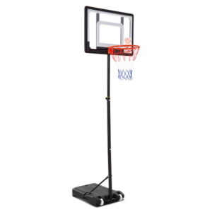 Adjustable Basketball Hoop System 32in Backboard 1.6 2.1m Height with Wheels