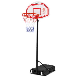 Adjustable Basketball Hoop System 1.6 2.1m Shatterproof Backboard 35L Base Wheels