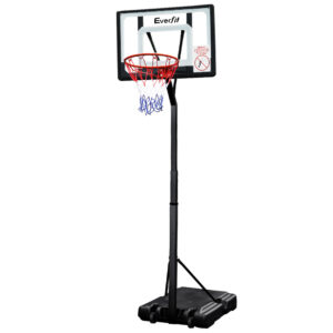 Adjustable Basketball Hoop System 32 Backboard 2.1 2.6m Height Steel Frame 95L Base