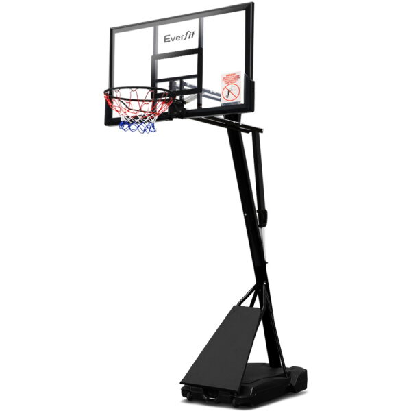 Adjustable Basketball Hoop System 48 Backboard Portable Stand 2.3 3.05M Height