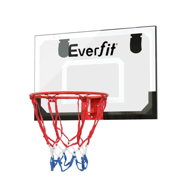 Mini Basketball Hoop Door Wall Mount Shatterproof Backboard Indoor Kids Sport Black