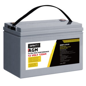 AGM Deep Cycle Battery 12V 120Ah Marine Sealed Portable Power Box Solar 1400 Cycles