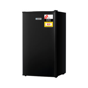 95L Portable Bar Fridge Dual Zone 6 Temp Levels Energy Efficient Black