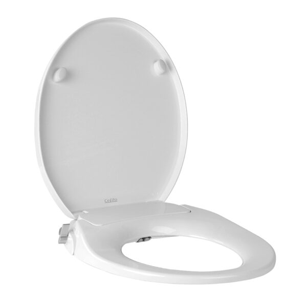 Bidet Toilet Seat Dual Nozzle Self Cleaning Feminine Wash White PP5 Plastic