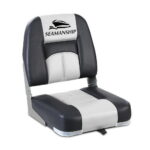 Folding Boat Seats 2X Marine Seating Swivel All Weather UV Resistant Grey