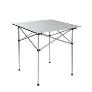 Camping Table Portable Folding Aluminum Desk Non Slip 70x70cm 30kg Capacity