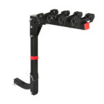 4 Bike Rack Carrier for Car 2 Hitch Mount Foldable Rear Access Black 60kg