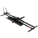 Motorcycle Carrier Rack 500lbs Capacity 2 Hitch Mount Adjustable Wheel Chock