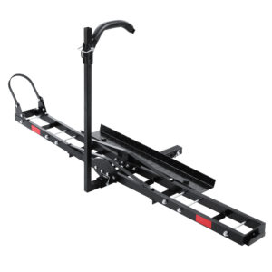 Motorcycle Carrier Rack Towbar 2 Hitch Mount 227kg Capacity Steel Bike Ramp