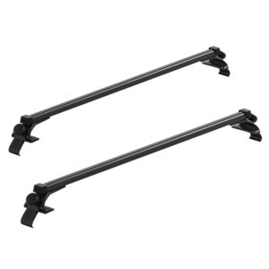 Universal Roof Rack Cross Bars 145cm Adjustable Aluminium Black Anti Scratch