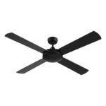 52 Ceiling Fan Remote Control 3 Speeds Reversible Motor Timer Black Indoor