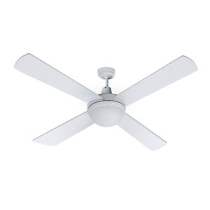 52 Ceiling Fan with Light Remote Control 3 Speed AC Motor Reversible White