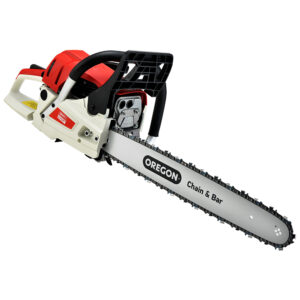 Petrol Chainsaw 52cc E Start 20 Oregon Bar Semi Chisel Chain Commercial Grade