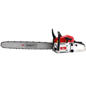 Petrol Chainsaw 72CC 24 Bar E Start Anti Vibration Quick Tension 5.5HP